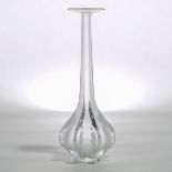 'Claude', Lalique Moulded and Partly Frosted Glass Vase, post-1978, height 13.6 in — 34.6 cm