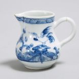 Bow Blue Painted Small Cream Jug, c.1750-53, height 2.8 in — 7.1 cm