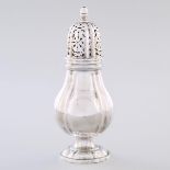 Continental Silver Sugar Caster, 19th century, height 8.2 in — 20.8 cm