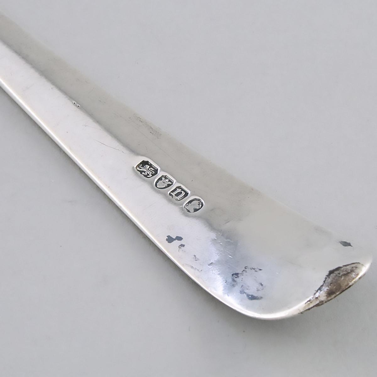 George III Silver Old English Pattern Soup Ladle, London, 1788, length 15.1 in — 38.4 cm - Image 2 of 2