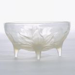 ‘Lys’, Lalique Moulded Opalescent Glass Bowl, 1920s, height 4.9 in — 12.5 cm, diameter 9.4 in — 23.8