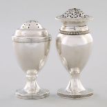 George III Scottish Silver Pepper Caster, P. Cunningham & Son, Edinburgh, c.1810 and an Austro-Hunga