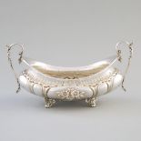 Continental Silver Two-Handled Oval Centrepiece Bowl, 20th century, length 11.6 in — 29.5 cm
