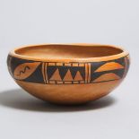 Frieda Poleahla (American, 1930-1995), HOPI PUEBLO RED WARE POTTERY BOWL, NEW MEXICO, 1970, diameter