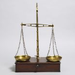 Set of English Brass Equal Arm Balance Scales, W. & T. Avery, Birmingham, mid 19th century, height 2