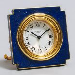 Cartier Alarm Clock, late 20th century, 3 x 3 in — 7.6 x 7.6 cm