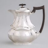 English Silver Hot Water Pot, Herbert Slater, Sheffield, 1922, height 8.6 in — 21.8 cm