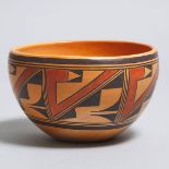 Verla Dewakuku (American, b.1932), HOPI PUEBLO COILED POTTERY BOWL, 1970, 5 x 8.25 in — 12.7 x 21 cm