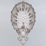 American Silver Pierced Shell Shaped Serving Tray, Tiffany & Co., New York, N.Y., c.1902-07, length