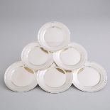 Six American Silver Side Plates, Samuel Kirk & Son Co., Baltimore, Md., 20th century (6 Pieces)