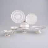 Group of North American Silver, mainly Canadian, 20th century, pierced plate diameter 9.4 in — 24 cm