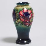 Moorcroft Anemone Vase, c.1945-49, height 7.2 in — 18.4 cm