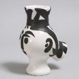 ‘Chouette Femme’ (Wood Owl Woman), Pablo Picasso (1881-1973), Ceramic Vase, c.1951, height 11.4 in —