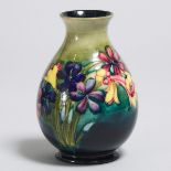 Moorcroft Spring Flowers Vase, c.1945-49, height 7.2 in — 18.3 cm