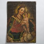 Mexican Nuestra Señora del Refugio de Pecadores/Our Lady of the Refuge of Sinners Retablo, 19th cent