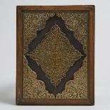 Book Binder's Gold Foil Stamping Plate, 19th century, 12.2 x 9.6 in — 31 x 24.5 cm