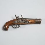 Belgian Flintlock Pistol, signed Gosuin, Liege, early 19th century, length 25 in — 63.5 cm