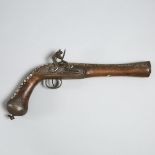 Turkish Flintlock Blunderbuss Pistol, 18th/early 19th century, length 17.5 in — 44.5 cm