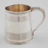 George IV Silver Small Mug, George Knight, London, 1822, height 2.8 in — 7.1 cm