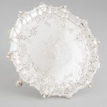 George II Silver Shaped Circular Salver, William Peaston, London, 1752, diameter 9.6 in — 24.4 cm