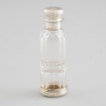 French Silver-Gilt Mounted Cut Glass Double-Ended Perfume Phial/Vinaigrette, late 19th century, len