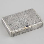 Russian Silver Samorodok Rectangular Cigarette Case, Karl Fabergé, Moscow, c.1908-17, 3.7 x 2.6 in —