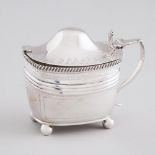 Victorian Silver Mustard Pot, Edward Ker Reid, London, 1879, height 3.3 in — 8.3 cm