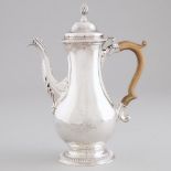 George III Silver Coffee Pot, Charles Wright, London, 1771, height 10.8 in — 27.5 cm