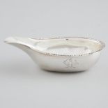 George III Silver Pap Boat, London, 1781, length 4.8 in — 12.3 cm