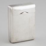 American Silver Four-Section Folding Cigarette Case, Mauser Mfg. Co., New York, N.Y., early 20th cen