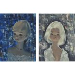 Igor Pantuhoff (1911-1972), EVENING BEAUTY; LA BLONDE, Pair of oils on canvas; each signed "Igor" lo