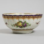 Worcester 'Lord Henry Thynne' Pattern Fluted Bowl, c.1775-80, height 3.1 in — 8 cm, diameter 6.7 in