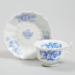 English Cup and Saucer Commemorative of the Birth of Albert Edward, Prince of Wales (King Edward VII
