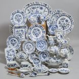 Assembled Meissen, Teichert Meissen, and other German Porcelain ‘Onion’ Pattern Service, late 19th/2