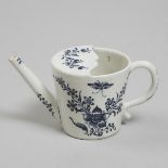 Lowestoft Blue Painted Feeding Cup, c.1775, height 3.1 in — 8 cm