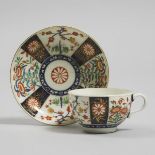 Worcester Japan Pattern Cup and Saucer, c.1770, saucer diameter 5.2 in — 13.1 cm