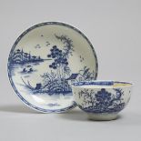 Worcester 'Rock Strata Island' Tea Bowl and Saucer, c.1775, saucer diameter 4.8 in — 12.2 cm