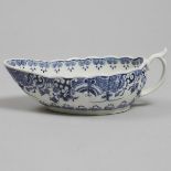 Worcester 'Doughnut Tree' Fluted Sauce Boat, c.1775-80, length 8.1 in — 20.6 cm