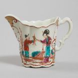 Worcester Chinese Figures 'High Chelsea Ewer' Cream Jug, c.1775, height 3.5 in — 9 cm