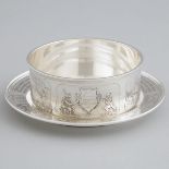 American Silver Child's 'Nursery Rhyme' Bowl and Plate, Watson Co., Attleboro, Mass., c.1920, plate