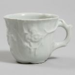 Limehouse Moulded Prunus Cup, c.1746-48, height 2.5 in — 6.3 cm