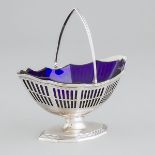 George III Silver Pierced Sugar Basket, Richard Carter, Daniel Smith & Robert Sharp, London, 1788, h