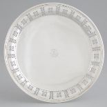 American Silver Pierced Cake Plate, Tiffany & Co., New York, N.Y., c.1907-47, diameter 9.5 in — 24.2