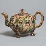 Whieldon-Type Creamware Teapot, c.1755, height 4.5 in — 11.5 cm