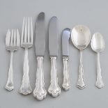 Canadian Silver 'Chippendale' Pattern Flatware, Roden Bros., Toronto, Ont., 20th century (59 Pieces)