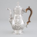 George III Silver Coffee Pot, Newcastle, 1774, height 10.1 in — 25.6 cm