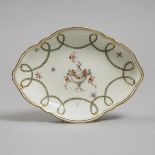 Derby Oval Dish, c.1775-80, length 9.9 in — 25.1 cm
