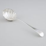 George III Silver Old English Pattern Soup Ladle, probably William Withers, London, 1764, length 13