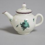 Chelsea-Derby Miniature Teapot, c.1775, height 2.7 in — 6.8 cm