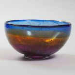 Kosta Glass Bowl, Ann Wärff, 1975, height 5.1 in — 13 cm, diameter 9.8 in — 25 cm